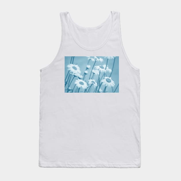 Daisies in Blue #2 Tank Top by LaurieMinor